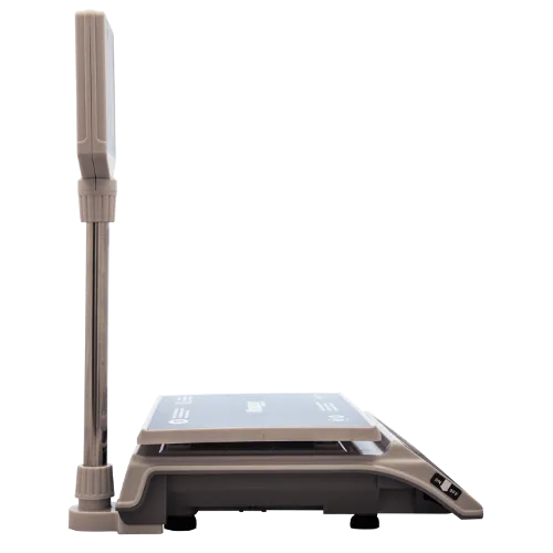 весы торговые m-er 326acp-15.2 с акб (стойка) led slim