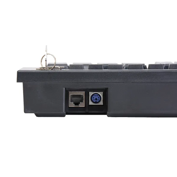 клавиатура программируемая poscenter s67b (67 клавиш, msr, ключ, usb), черная. (126060)