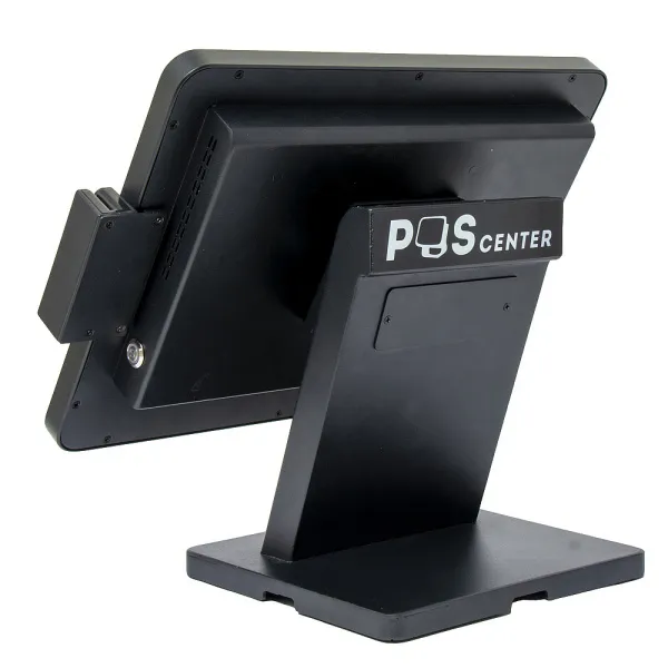 pos терминал-моноблок poscenter pos90 (15", pcap, j3455, ram4gb, ssd m2 sata 128gb, msr) без ос